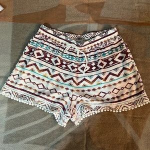 Fun Southwestern pattern shorts!